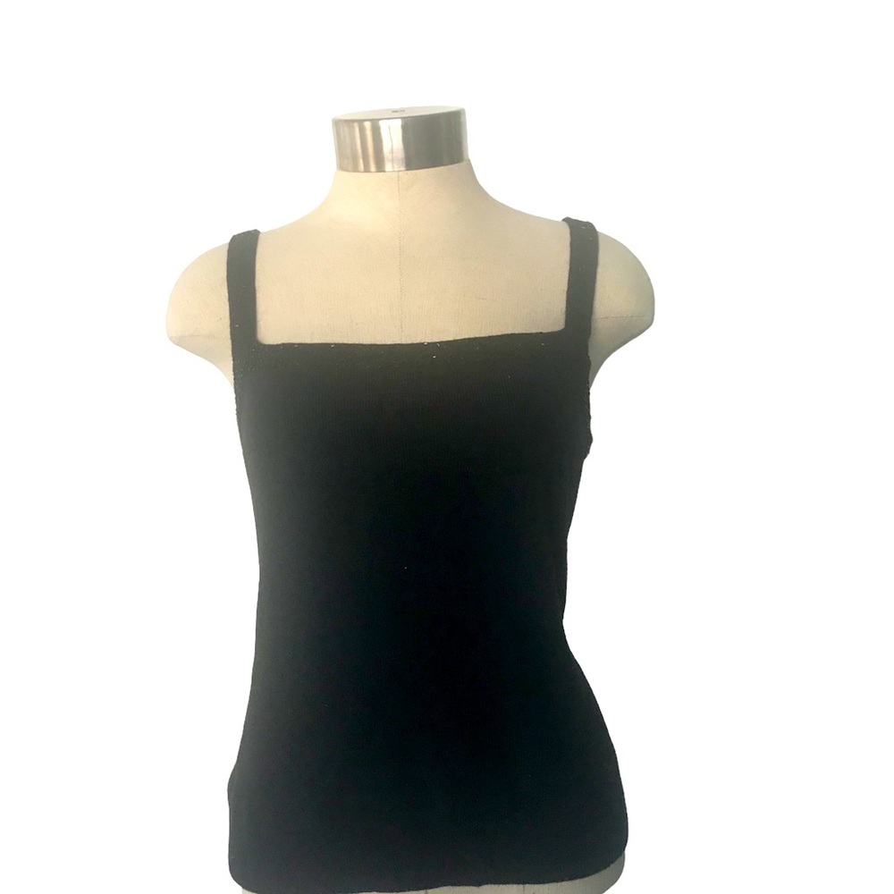 Dana Buckman  Black Top Size Lg Women